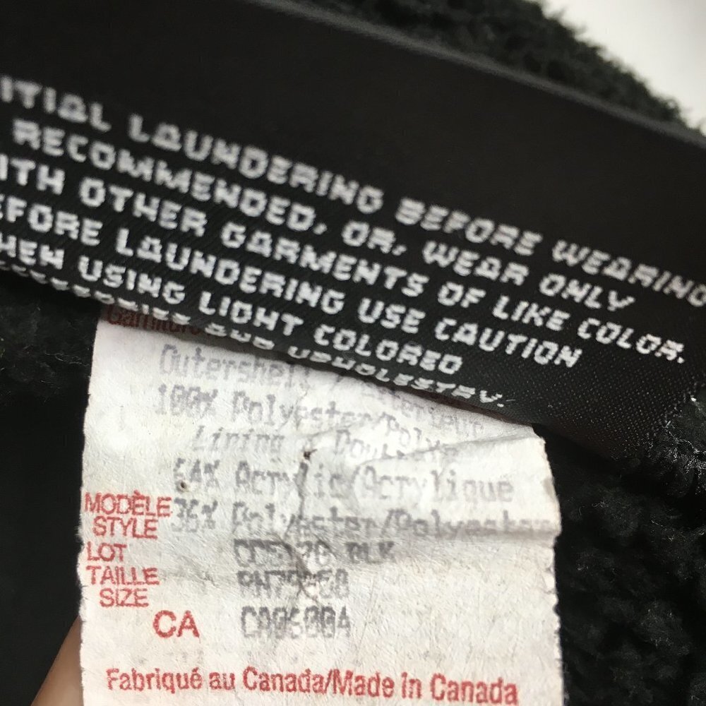 COUNTY CLOTHING CO. Faux Suede Sherpa Lined Zip Up Shearling Jacket Black MEDIUM - Picture 12 of 12